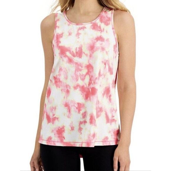 ID Ideology Women's Morning Glory Tie-Dyed Mesh Back Tank Top Extra Small NWT - Picture 1 of 10